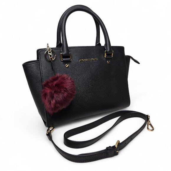 Michael Kors Selma Saffiano Small Satchel Bag Gold Trim - Picture 3 of 10